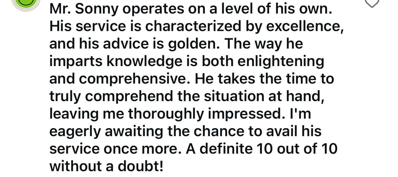 Customer feedback from Poland about Sonny's communication and support